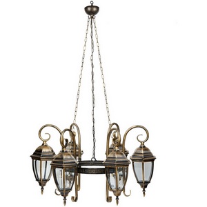 Изображение товара Уличный светильник подвесной IP44 Oasis Light ARSENAL S 91270S/6/18 st40 Gb в виде фонаря