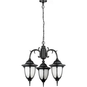 Изображение товара Уличный светильник подвесной IP44 Oasis Light GENUYA 92170/3/16S Bl в виде фонаря