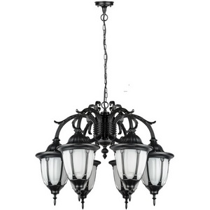 Изображение товара Уличный светильник подвесной IP44 Oasis Light GENUYA 92170/6/16L Bl в виде фонаря
