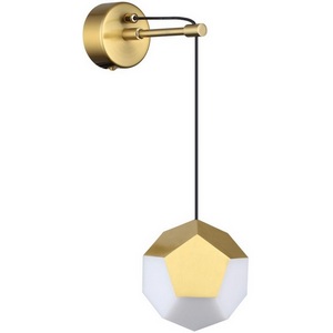 Изображение товара Бра подвесное с 1 плафоном светодиодное Odeon Light Bingo 4305/7WL в форме шара