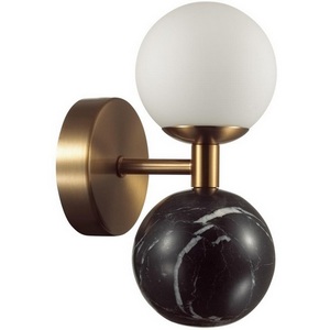 Изображение товара Бра светодиодное Odeon Light Lolla 4361/6WL под латунь/металл/стекло/черный мрамор IP20 LED 1*6W 3000K 220V