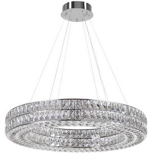Изображение товара Подвесная люстра Odeon Light Panta 4927/85L хром/металл/хрусталь LED 85W 4000K 5074Лм кольцо