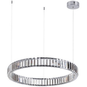 Изображение товара Подвесной светильник Odeon Light Vekia 4930/36L хром/прозрачный металл/хрусталь LED 36W VEKIA кольцо