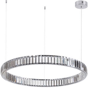 Изображение товара Подвесной светильник Odeon Light Vekia 4930/45L хром/прозрачный металл/хрусталь LED 45W VEKIA кольцо