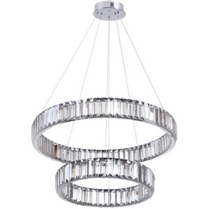 Изображение товара Подвесной светильник Odeon Light Vekia 4930/60L хром/прозрачный металл/хрусталь LED 60W VEKIA