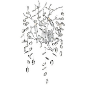 Изображение товара Бра Odeon Light Delica 4970/3W HALL матов.серебристый/алюмин./хрусталь G9 3*40W лепестки с подвесками