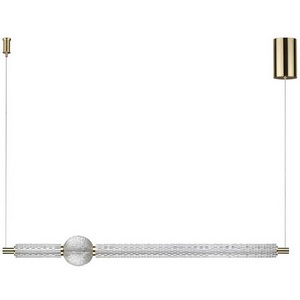 Изображение товара Подвесной светильник с золотой арматурой Odeon Light Crystal 5008/28L золотой/металл/акрил LED 28W 4000K 2340лм в форме шара