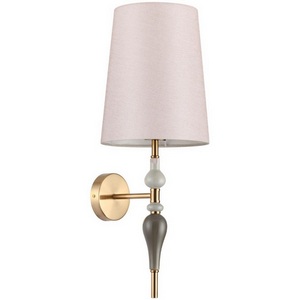 Изображение товара Бра Odeon Light Homi 5040/1W античн.бронза/беж.абажур/металл/керамика E27 1*60W