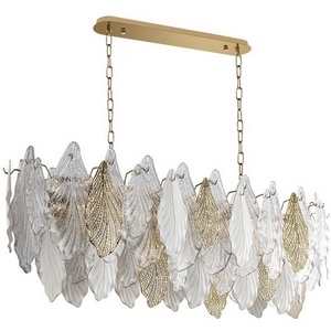 Изображение товара Подвесная люстра Odeon Light Lace 5052/14 золото/белый/прозрачный/металл/стекло/фарфор/металл E14 14*40W