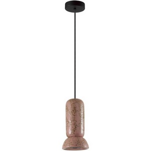 Изображение товара Подвесной светильник Odeon Light Kerama 5054/1C PENDANT черный/розовый/коричн./металл/керамика GU10 LED 4W