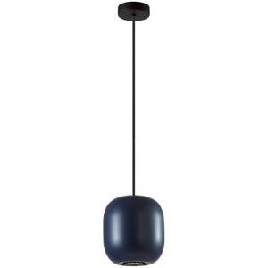 Изображение товара Подвесной светильник Odeon Light Cocoon 5060/1CA PENDANT темн.синий/черный/металл GU10 LED 4W