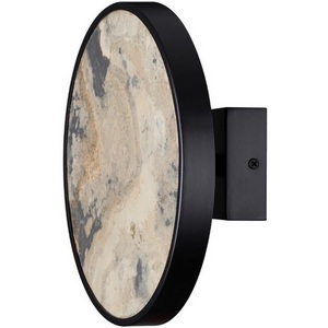 Изображение товара Настенный светильник Odeon Light Bergi 5064/15WL черн./серо-беж./металл/натур.камень/акрил с переключ.цветов.темпер. LED 15W 3000К/4000K/6000K