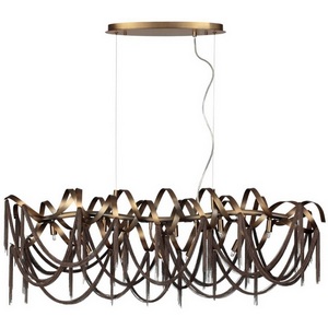 Изображение товара Подвесная люстра Odeon Light Chainy 5066/10 античн.бронза/коричневый/металл/металл G9 10*40W