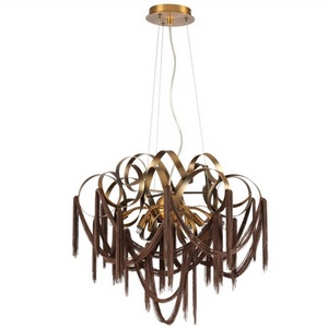 Изображение товара Подвесная люстра Odeon Light Chainy 5066/6 античн.бронза/коричневый/металл/металл G9 6*40W