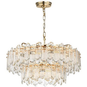 Изображение товара Люстра подвесная шириной 80 см каскадная Odeon Light Bullon 5069/22 золото/прозрачный/металл/хрусталь E14 22*40W BULLON
