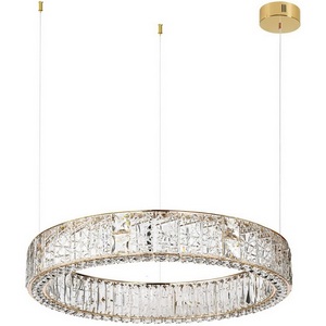 Изображение товара Подвесной светильник Odeon Light Version 5071/100L золото/прозрачный/металл/хрусталь/стекло LED 100W 3700K