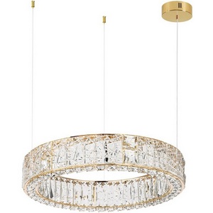 Изображение товара Подвесной светильник Odeon Light Version 5071/70L золото/прозрачный/металл/хрусталь/стекло LED 70W 3700K