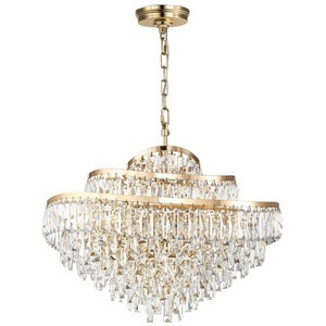 Изображение товара Подвесная люстра Odeon Light Wayta 5073/14 золото/прозрачный/металл/хрусталь E14 14*40W с подвесками