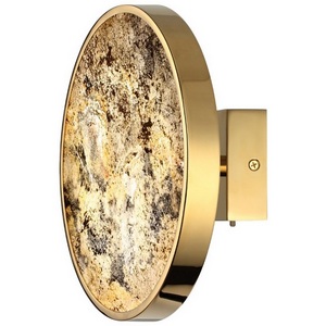 Изображение товара Настенный светильник Odeon Light Bergi 5079/15WL зол./серо-бежевый/металл/натур.камень/акрил с переключ.цветов.темпер. LED 15W 3000К/4000K/6000K