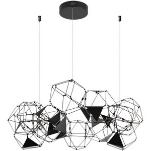 Изображение товара Подвесная люстра Odeon Light Trellis 5087/56L черный хром/металл LED 56W 4000K 3360Лм