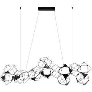 Изображение товара Подвесная люстра led с матовой черной арматурой Odeon Light Trellis 5087/64L черный хром/металл LED 64W 4000K 3800Лм