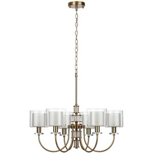 Изображение товара Подвесная люстра Odeon Light Saga 5088/6 античная бронза/стекло E14 6*40W