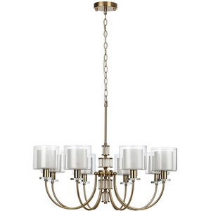 Изображение товара Подвесная люстра Odeon Light Saga 5088/8 античная бронза/стекло E14 8*40W