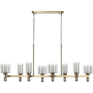 Изображение товара Подвесная люстра Odeon Light Saga 5088/8A античная бронза/стекло E14 8*40W