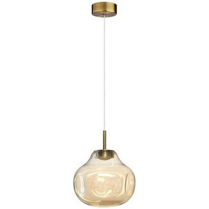 Изображение товара Подвесной светильник Odeon Light Vaso 5097/4L античн.бронза/янтарный/металл/стекло LED 4W 4000K