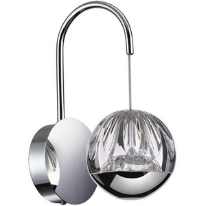 Изображение товара Бра светодиодное Odeon Light Sono 5100/5WL хром/прозрачный/акрил LED 5W 4000K в форме шара