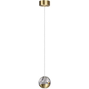 Изображение товара Подвесной светильник Odeon Light Sono 5101/5L под латунь/прозрачный/акрил 2 в 1 LED 5W 4000K""" в форме шара