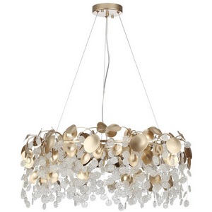 Изображение товара Подвесная люстра Odeon Light Coins 5104/10 золотистый/прозрачный металл/стекло E14 10*40W 220В