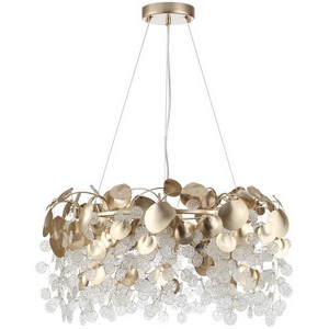 Изображение товара Подвесная люстра Odeon Light Coins 5104/8 золотистый/прозрачный металл/стекло E14 8*40W 220В