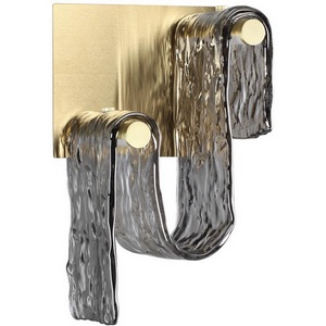 Изображение товара Настенный светильник светодиодный Odeon Light Flow 5106/11WL золотой брашинг/дымчатый металл/стекло LED x 11W 4000K