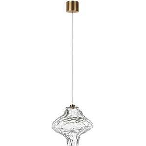 Изображение товара Подвесной светильник светодиодный Odeon Light Ordi 5107/3LA антич.бронза/прозрачный металл/стекло LED x 3W 4000K