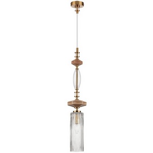 Изображение товара Подвесной светильник Odeon Light Terra 5414/1A античная бронза/терракот/стекло/керамика E14 1*40W