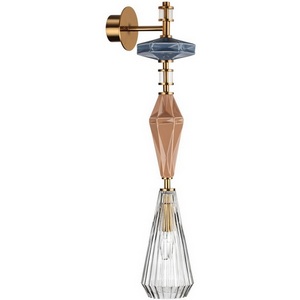 Изображение товара Бра Odeon Light Terra 5414/1WB античная бронза/терракот/синий/стекло/керамика E14 1*40W