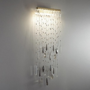 Изображение товара Настенный светильник Odeon Light Afina 5420/10WL античная бронза/металл/стекло/хрусталь LED*10W 3000K с подвесками