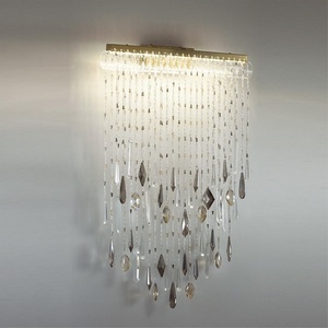 Изображение товара Настенный светильник Odeon Light Afina 5420/24WL античная бронза/металл/стекло/хрусталь LED*24W 3000K с подвесками