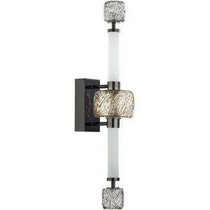 Изображение товара Бра светодиодное Odeon Light Kliff 5427/28WL черный хром/белый/дымчатый/коньячный/металл/стекло/акрил LED 28W 3000K