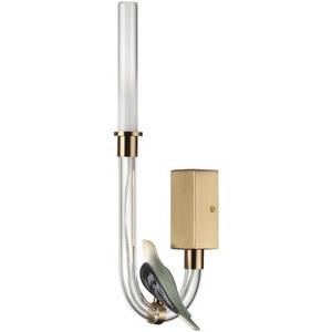 Изображение товара Бра с нейтральным белым свечением светодиодное Odeon Light Lark 5431/2WL золотой(под латунь)/белый градиент/беж./зеленый/ металл/стекло/керамика LED 2W 4000K