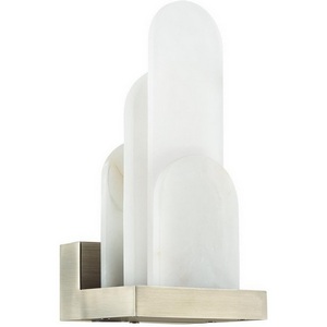 Изображение товара Настенный светильник Odeon Light Foros 5437/12WL бронзовый брашинг"/металл/смола под алебастр/акрил LED 12W 3000K"