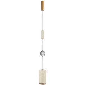 Изображение товара Подвесной светильник Odeon Light Riviera 5450/18L молочный/античная бронза/металл/керамика/хрусталь/акрил LED x 18W 2000К/3000K/4000K/переключ