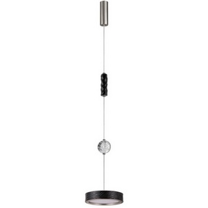 Изображение товара Подвесной светильник Odeon Light Riviera 5451/32LB черный/никель/металл/керамика/хрусталь/акрил LED x 32W 2000К/3000K/4000K/переключ