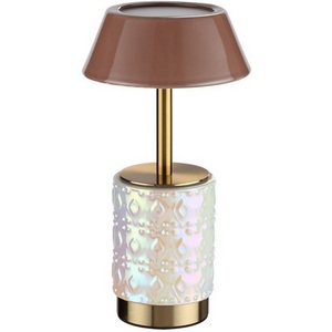 Изображение товара Настольная лампа беспроводная Odeon Light Lulu 5454/6TL светлая бронза/кофейный/жемчужный/металл/керамик LED*6W 3000K