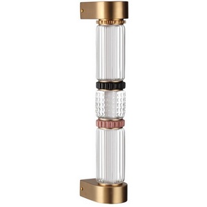 Изображение товара Настенный светильник Odeon Light Collier 5455/12WL сатин.латунь/терракот/черный LED 12W 4000K