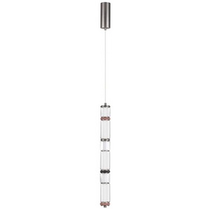 Изображение товара Подвесной светильник Odeon Light Collier 5456/18L темный сатин.никель/терракот/черный LED 22W 4000K