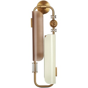 Изображение товара Бра с выключателем Odeon Light Lion 5467/10WL белый/коричневый/античная бронза/металл/стекло/декор металл LED x 10W (5W*2) 3000K