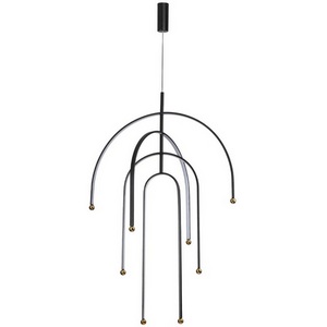 Изображение товара Подвесной светильник Odeon Light Memfi 6633/95L HIGHTECH ODL24 металл/черный/акрил LED 95W 3000K 220V