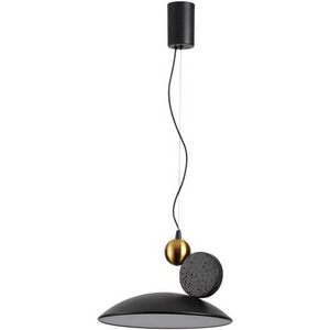 Изображение товара Подвесной светильник Odeon Light Travertino 6626/20L черн/золотой/металл/травертин/акрил IP20 LED 20W 3000K 220V